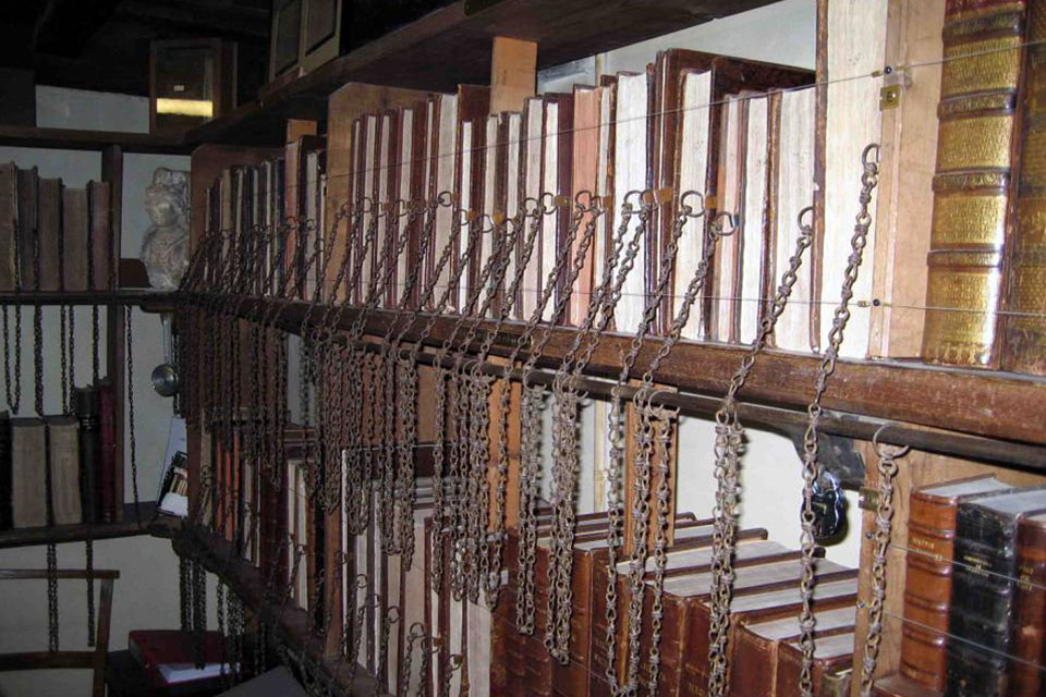 Chained Books from Wimbourne Church Library