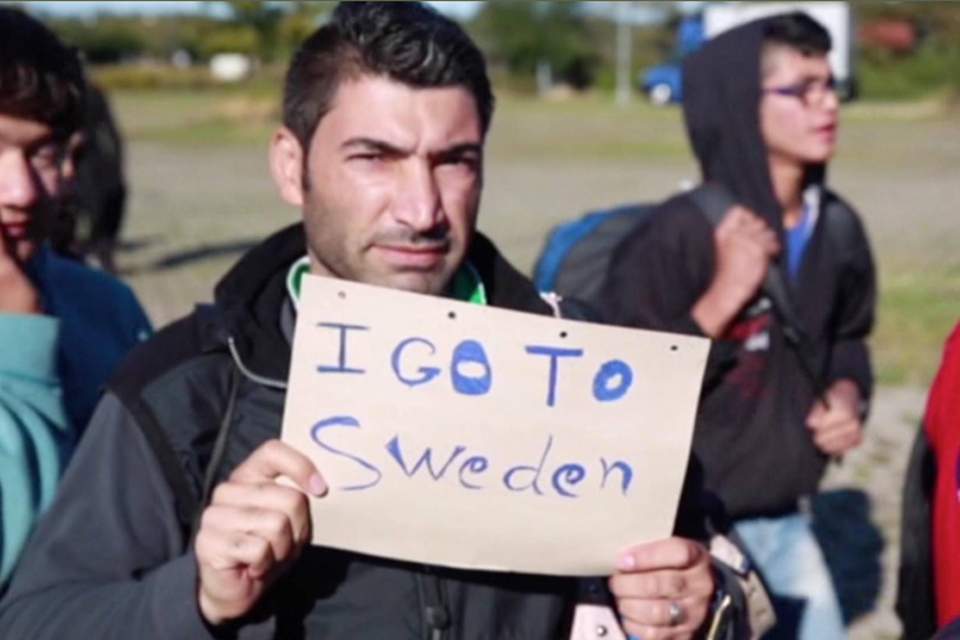 Sweden refugees Source: Twitter
